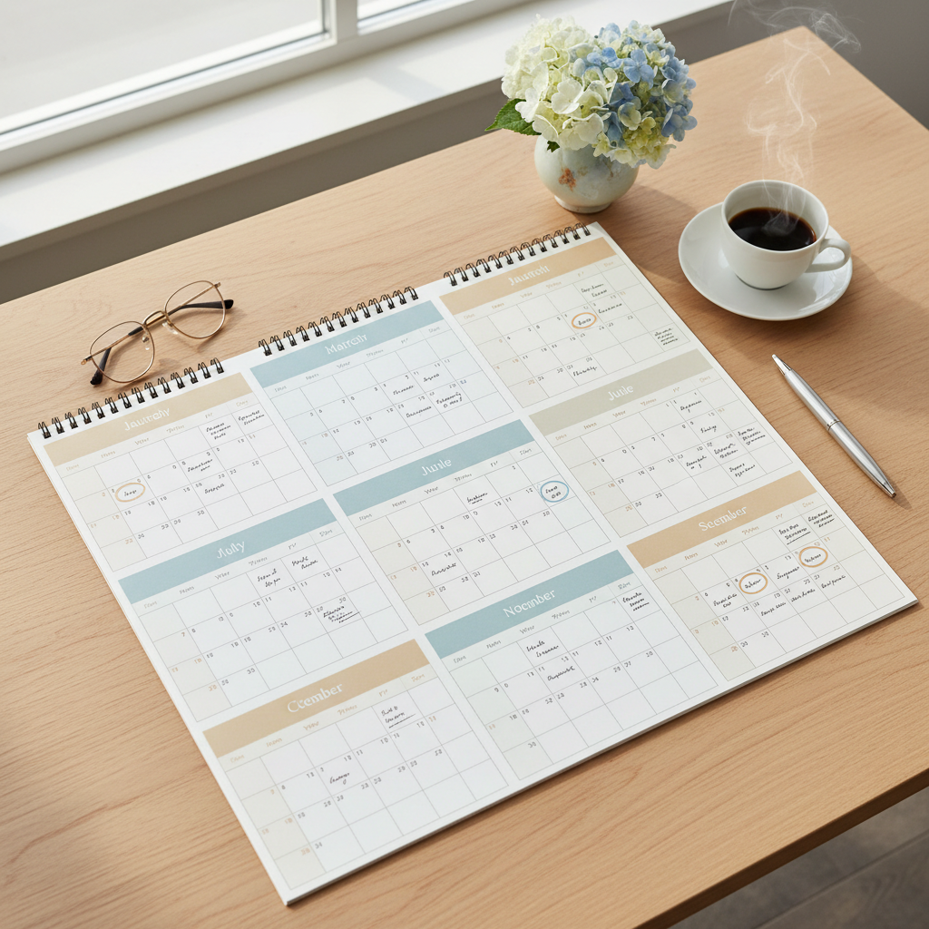 12 Month Revenue Calendar Preview